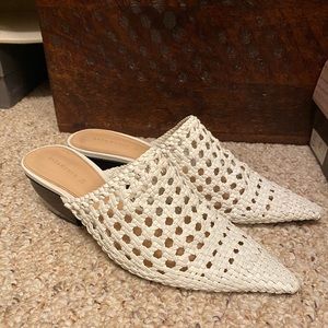 Zara cowboy heeled Mules Size 39/8 US W